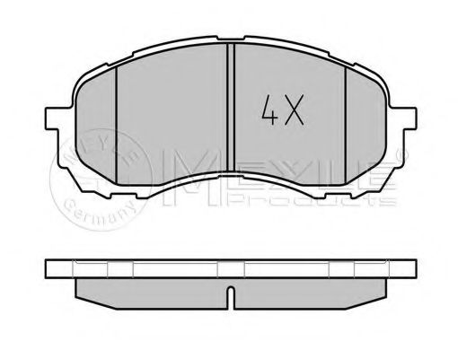 Тормозные колодки MEYLE 025 243 7217/W