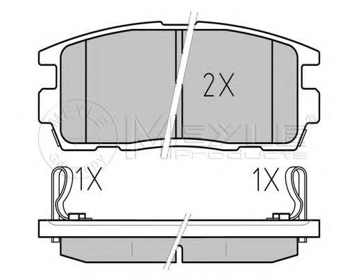 Тормозные колодки MEYLE 025 244 9815/W