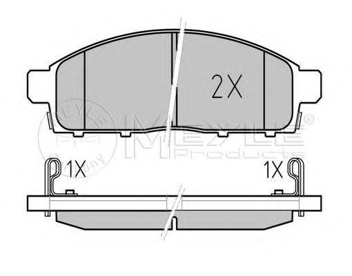 Тормозные колодки MEYLE 025 245 2916/W