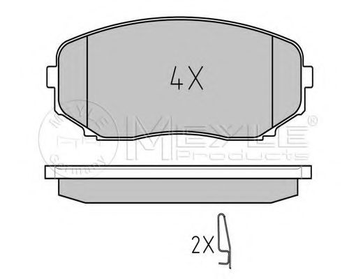 Тормозные колодки MEYLE 025 245 4417/W