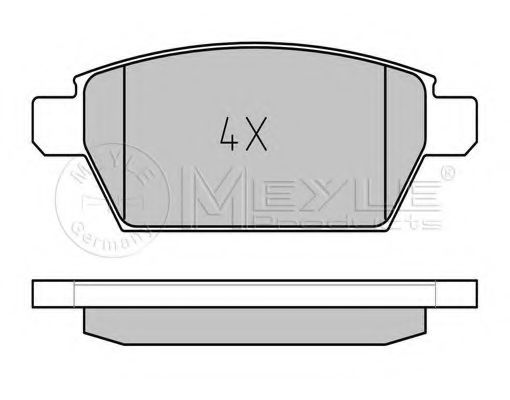 Тормозные колодки MEYLE 025 245 8114
