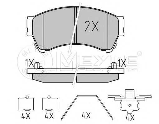 Тормозные колодки MEYLE 025 245 8217/W