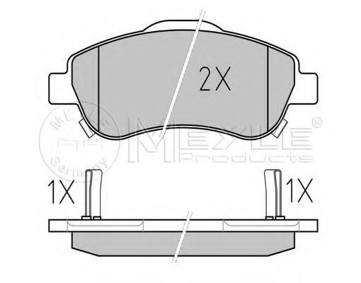 Тормозные колодки MEYLE 025 246 3819/W