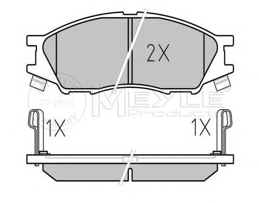 Тормозные колодки MEYLE 025 246 4815/W