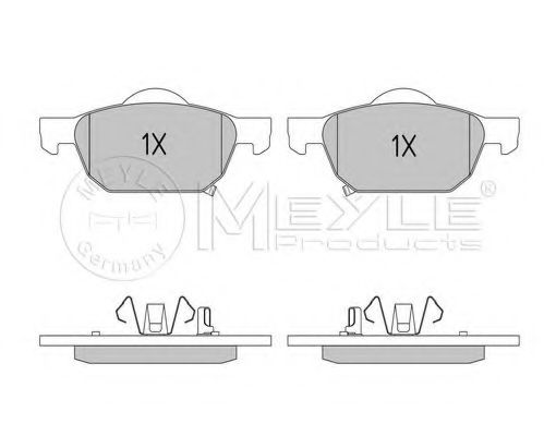 Тормозные колодки MEYLE 025 247 9617/W
