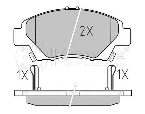 Тормозные колодки MEYLE 025 249 7915/W