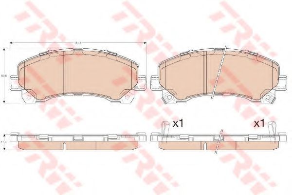 Гальмівні колодки TRW GDB3545