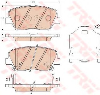 Тормозные колодки TRW GDB3549