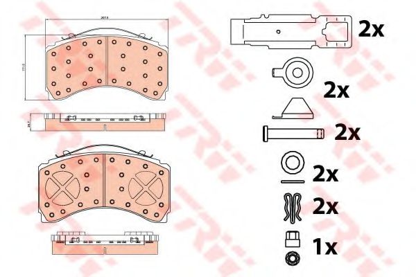 Гальмівні колодки TRW GDB5110