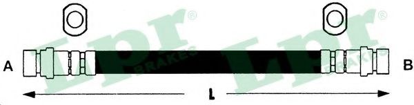 Тормозной шланг LPR 6T48077