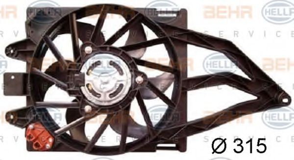 Вентилятор охолодження HELLA 8EW 351 044-401