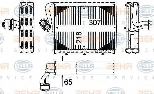 Испаритель кондиционера HELLA 8FV 351 331-181