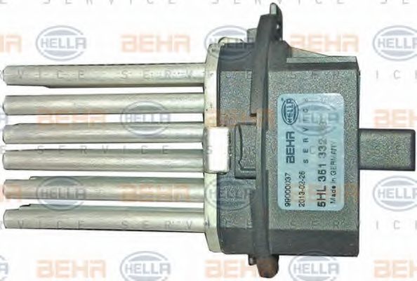 Реостат вентилятора отопителя HELLA 5HL 351 332-381