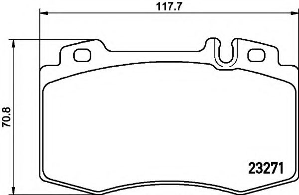 Тормозные колодки HELLA 8DB 355 010-171
