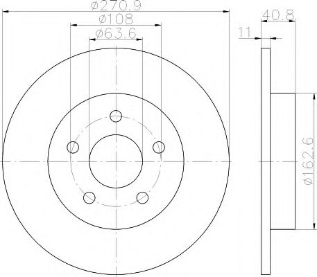 Тормозной диск HELLA 8DD 355 118-221 PRO