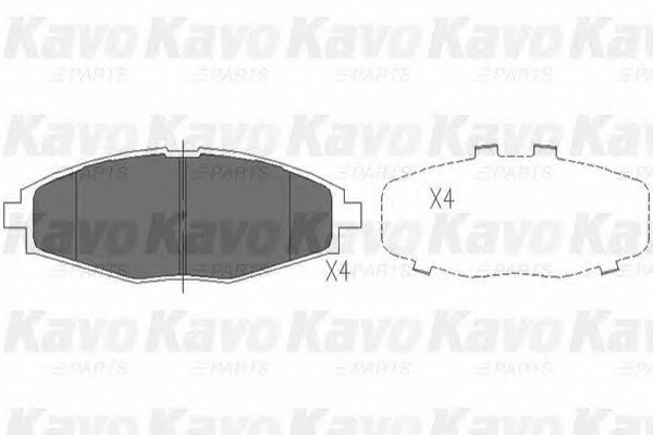 Тормозные колодки KAVO PARTS KBP-1002