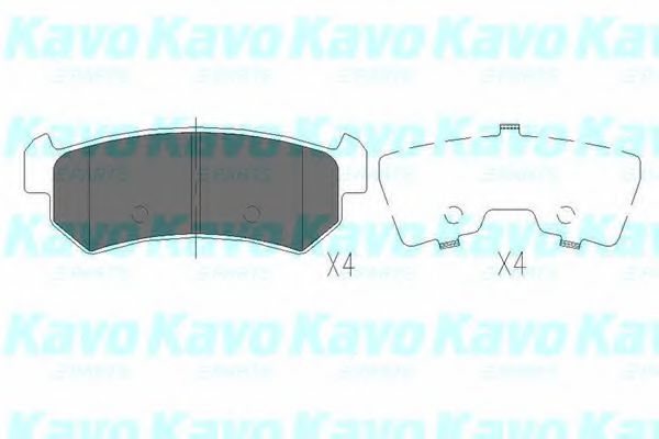 Гальмівні колодки KAVO PARTS KBP-1007