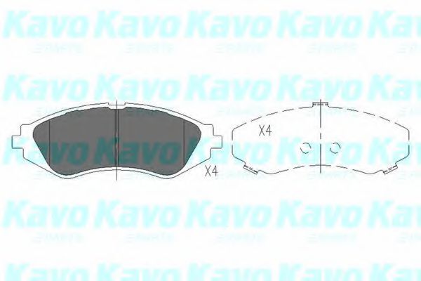 Тормозные колодки KAVO PARTS KBP-1008