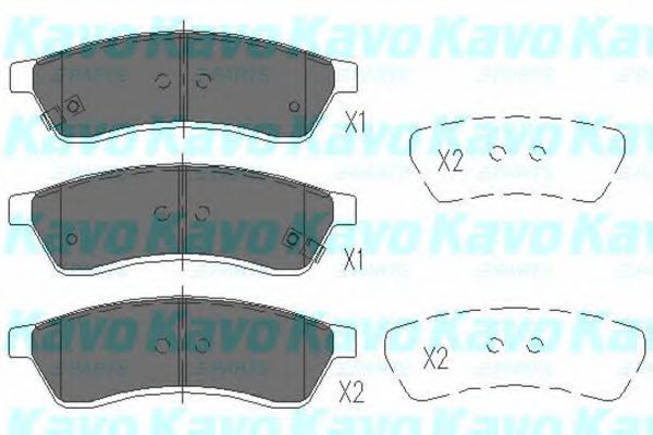 Тормозные колодки KAVO PARTS KBP-1012