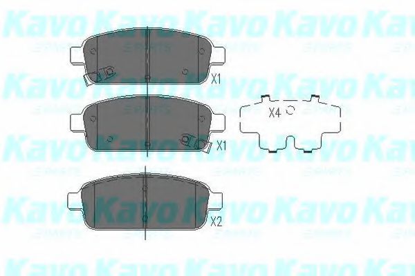 Тормозные колодки KAVO PARTS KBP-1013