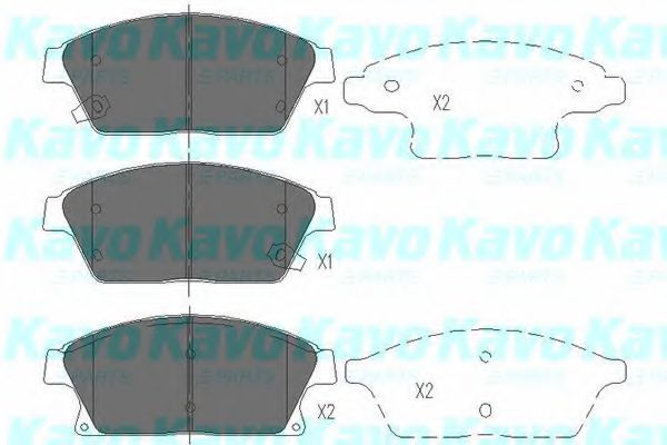 Тормозные колодки KAVO PARTS KBP-1014