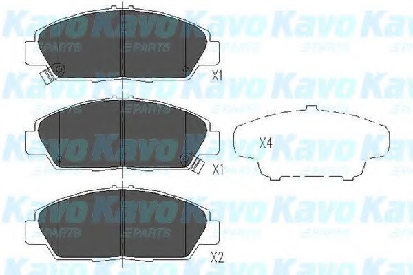 Тормозные колодки KAVO PARTS KBP-2005