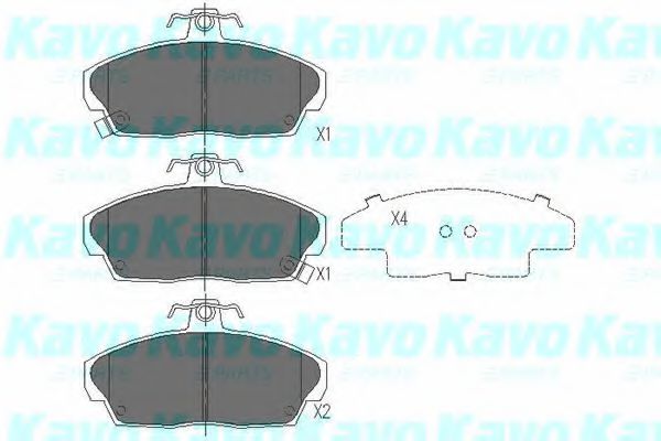 Тормозные колодки KAVO PARTS KBP-2006