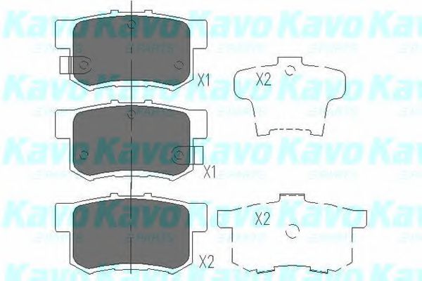 Тормозные колодки KAVO PARTS KBP-2009