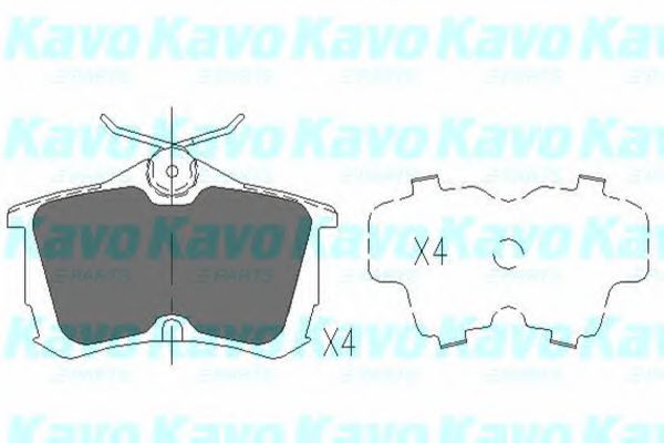 Тормозные колодки KAVO PARTS KBP-2011