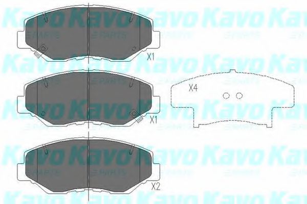 Тормозные колодки KAVO PARTS KBP-2034