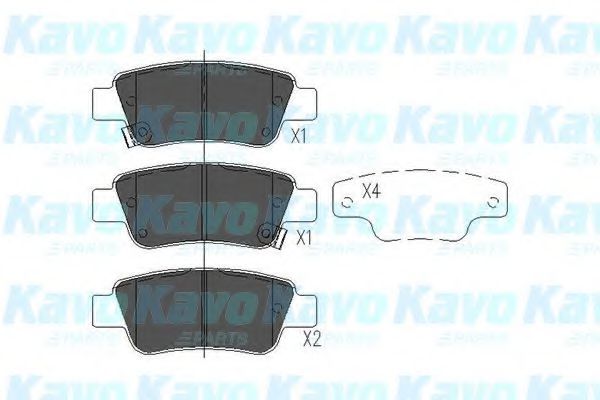 Тормозные колодки KAVO PARTS KBP-2042