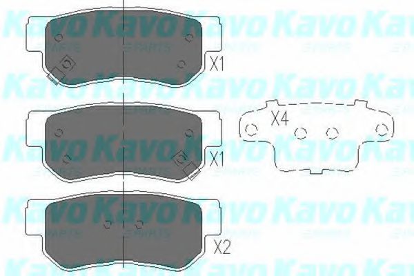 Тормозные колодки KAVO PARTS KBP-3005
