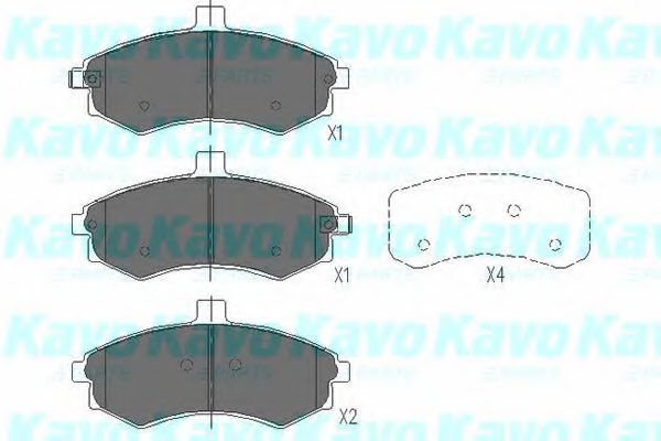 Тормозные колодки KAVO PARTS KBP-3006
