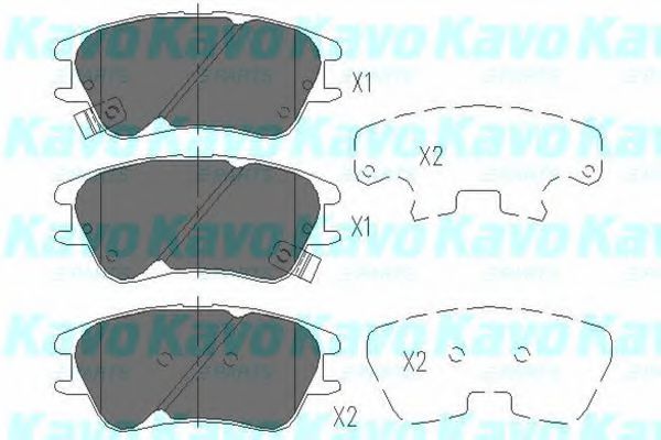 Тормозные колодки KAVO PARTS KBP-3009
