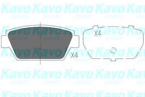 Тормозные колодки KAVO PARTS KBP-3010