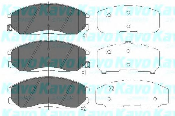 Тормозные колодки KAVO PARTS KBP-3019