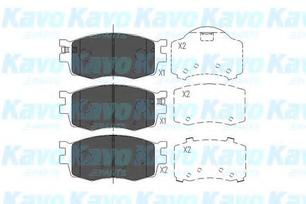 Тормозные колодки KAVO PARTS KBP-3022