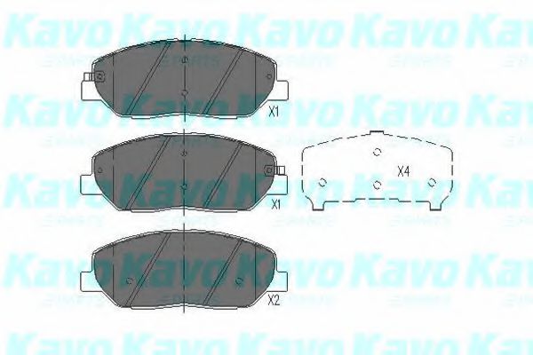 Тормозные колодки KAVO PARTS KBP-3023