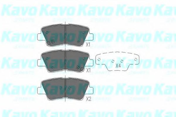 Тормозные колодки KAVO PARTS KBP-3025