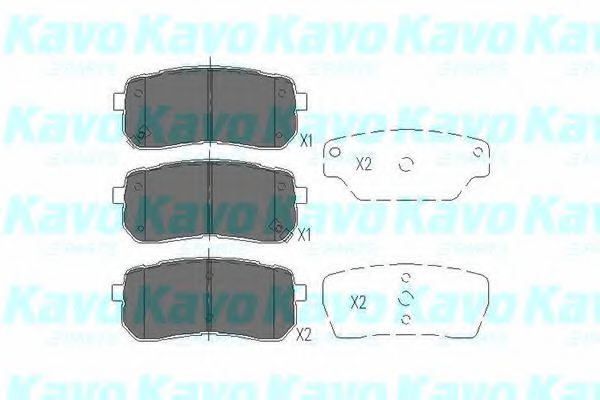 Тормозные колодки KAVO PARTS KBP-3026
