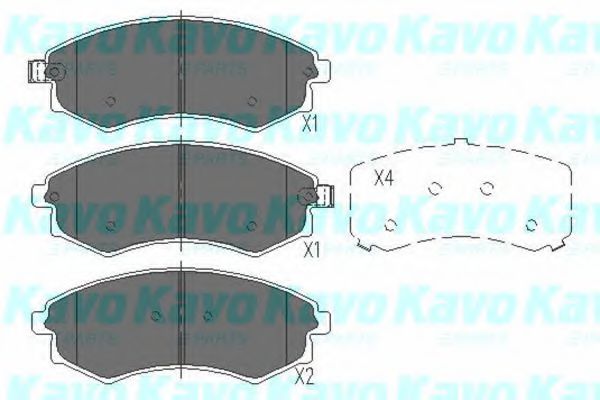 Тормозные колодки KAVO PARTS KBP-3029