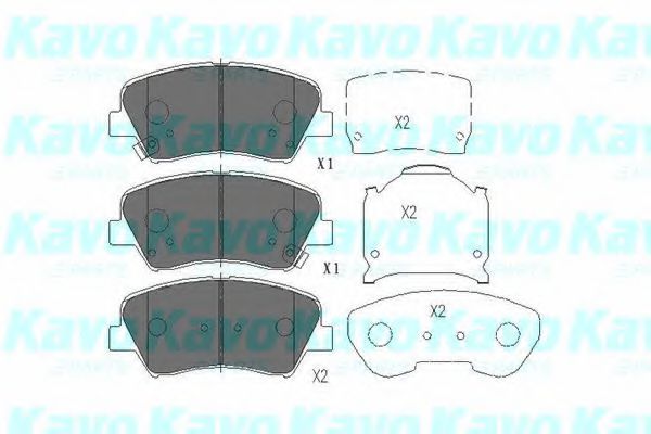 Тормозные колодки KAVO PARTS KBP-3030