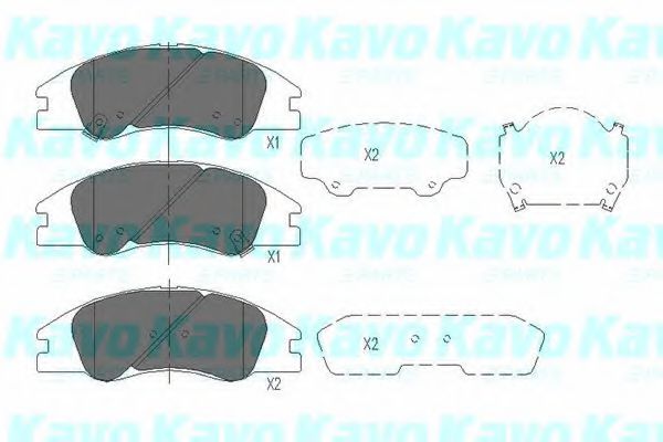 Тормозные колодки KAVO PARTS KBP-4003