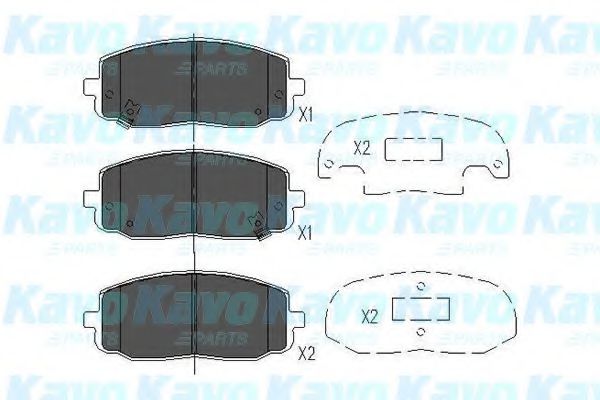 Тормозные колодки KAVO PARTS KBP-4006