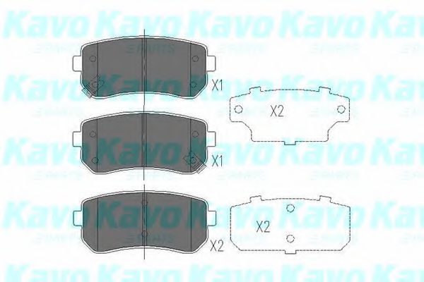Тормозные колодки KAVO PARTS KBP-4007