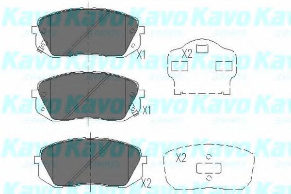Тормозные колодки KAVO PARTS KBP-4018