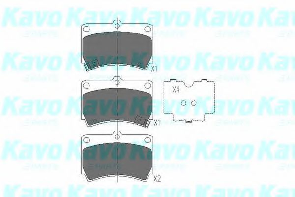 Тормозные колодки KAVO PARTS KBP-4501