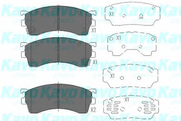 Тормозные колодки KAVO PARTS KBP-4503