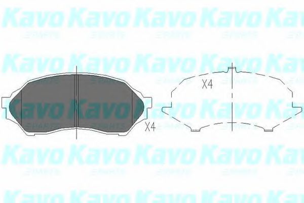 Тормозные колодки KAVO PARTS KBP-4505