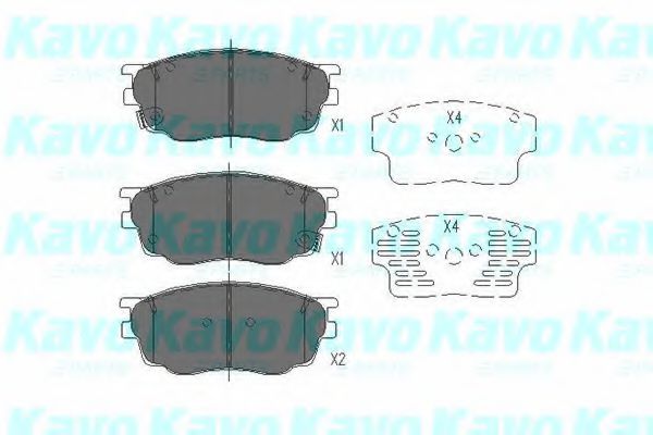 Тормозные колодки KAVO PARTS KBP-4511